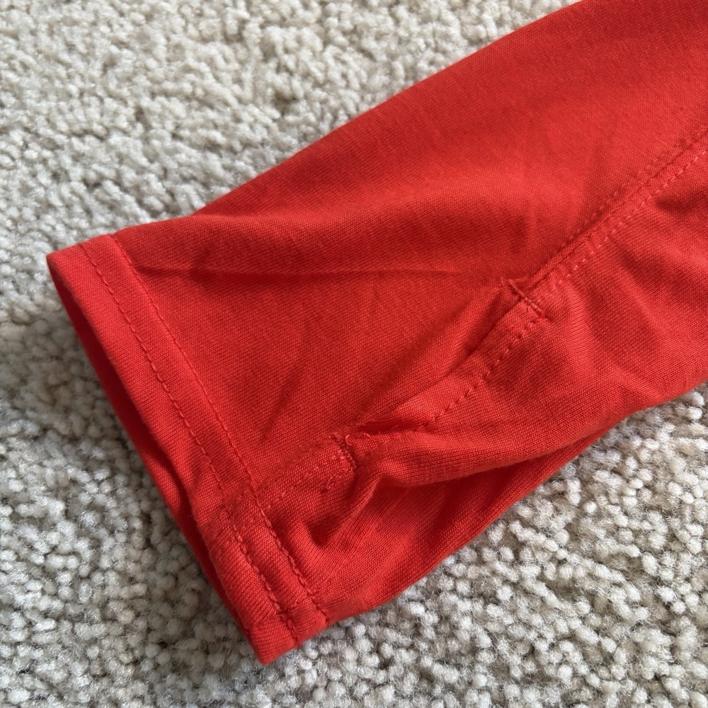 Brooks Running Long Sleeve Shirt Running Is My Happy Hour Women's Large Red - Picture 6 of 8